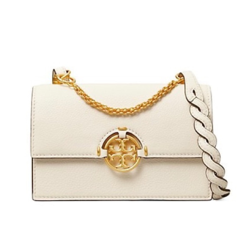 ☀️NWT☀️TORY BURCH Mini Miller Leather Bag Ivory